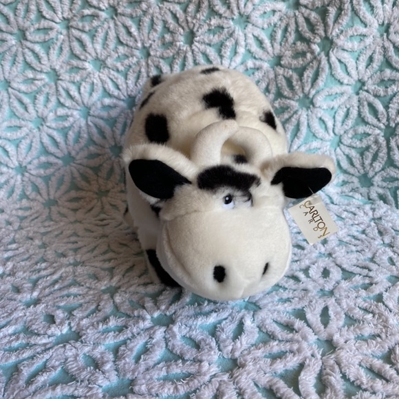 NWT Vintage Carlton Cards Cow plush stuffed animal bull cow plushie - Picture 6 of 6